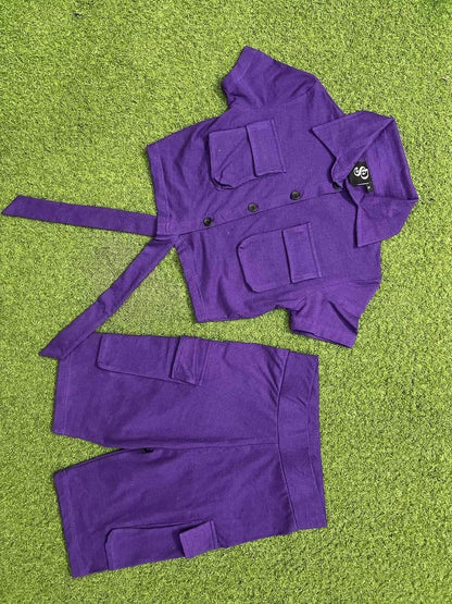 Ladies Short Set Purple