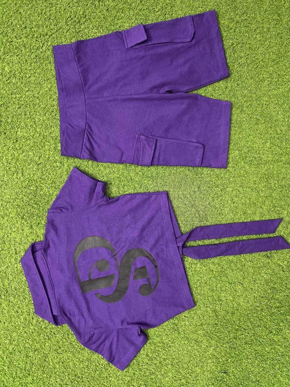 Ladies Short Set Purple